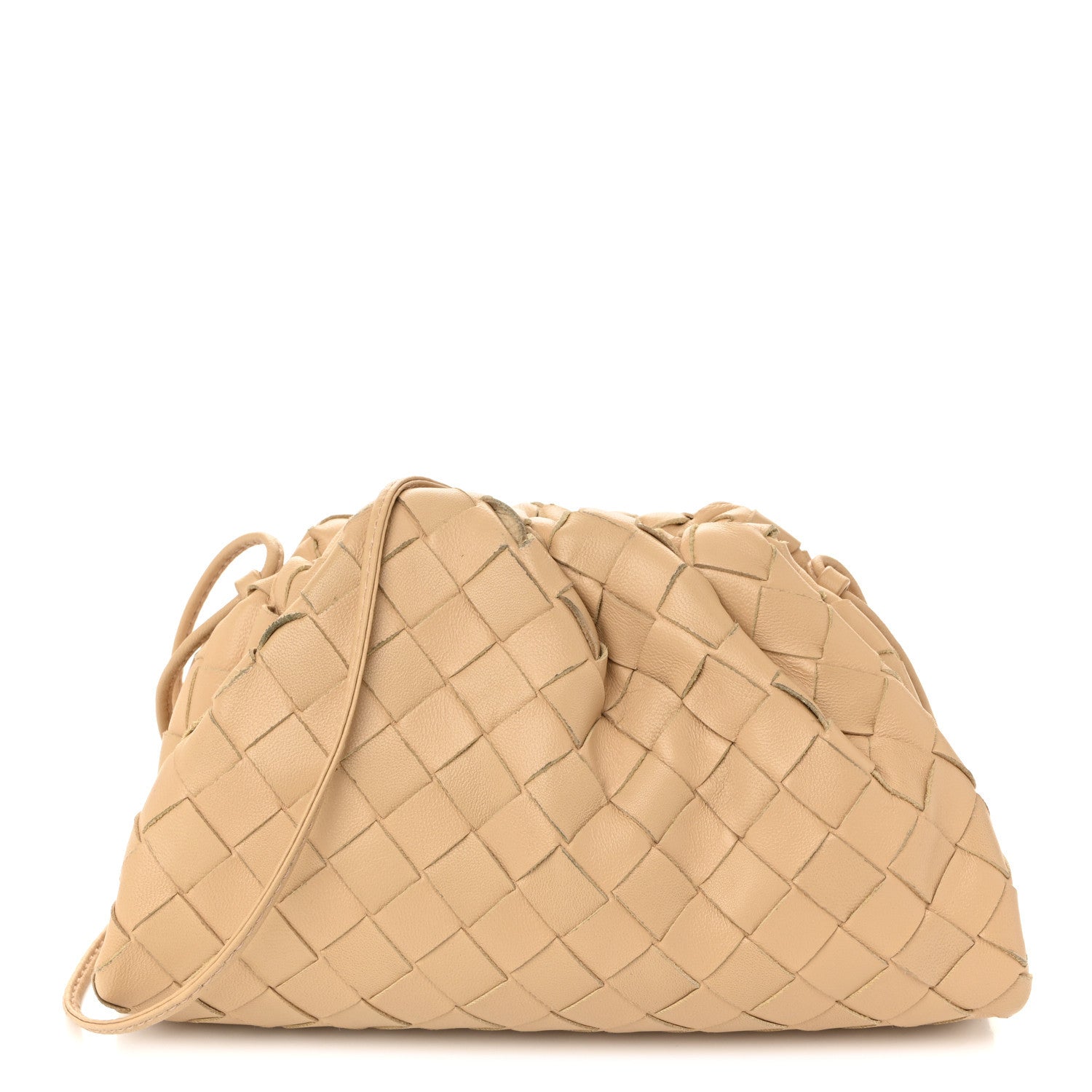 Bottega Veneta Nappa Intrecciato The Mini Pouch Almond 1 of 10