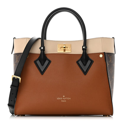 Louis Vuitton Calfskin Monogram On My Side MM Chataigne 1 of 11