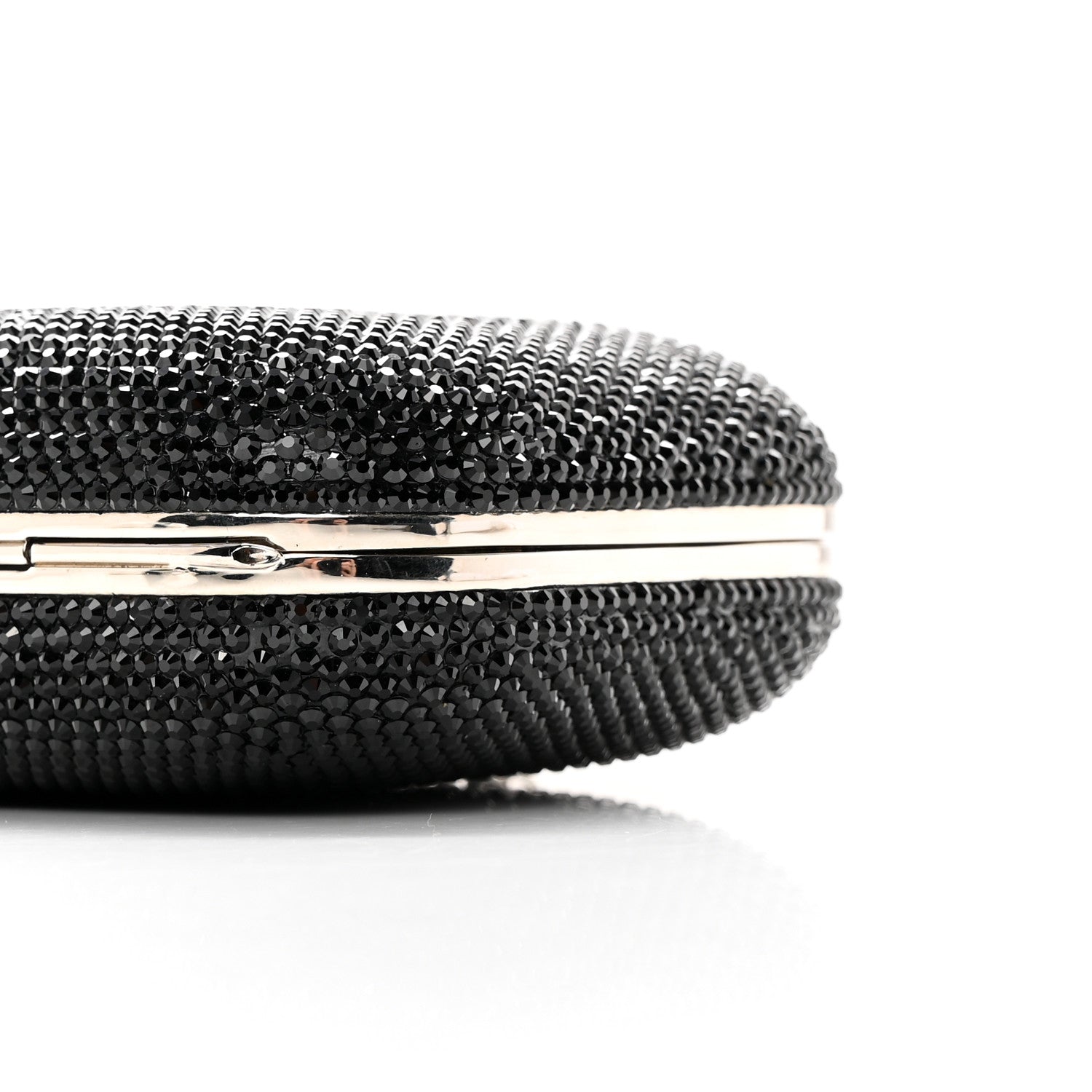 Judith Leiber Swarovski Crystal Minaudiere Clutch Black 9 of 9