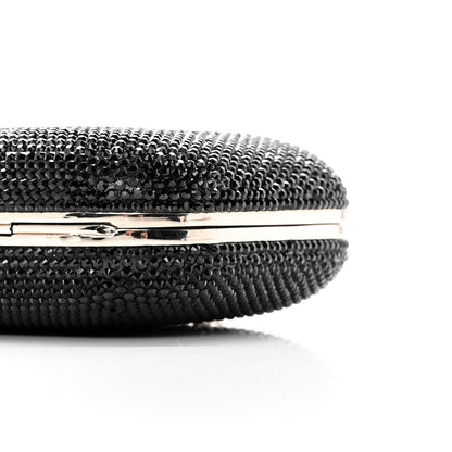 Judith Leiber Swarovski Crystal Minaudiere Clutch Black 9 of 9