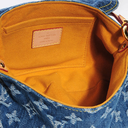 Louis Vuitton Monogram Denim Mini Pleaty Blue 6 of 7