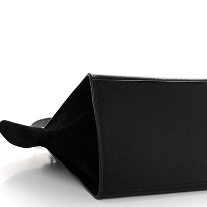 Celine Drummed Calfskin Suede Medium Trapeze Black 8 of 8
