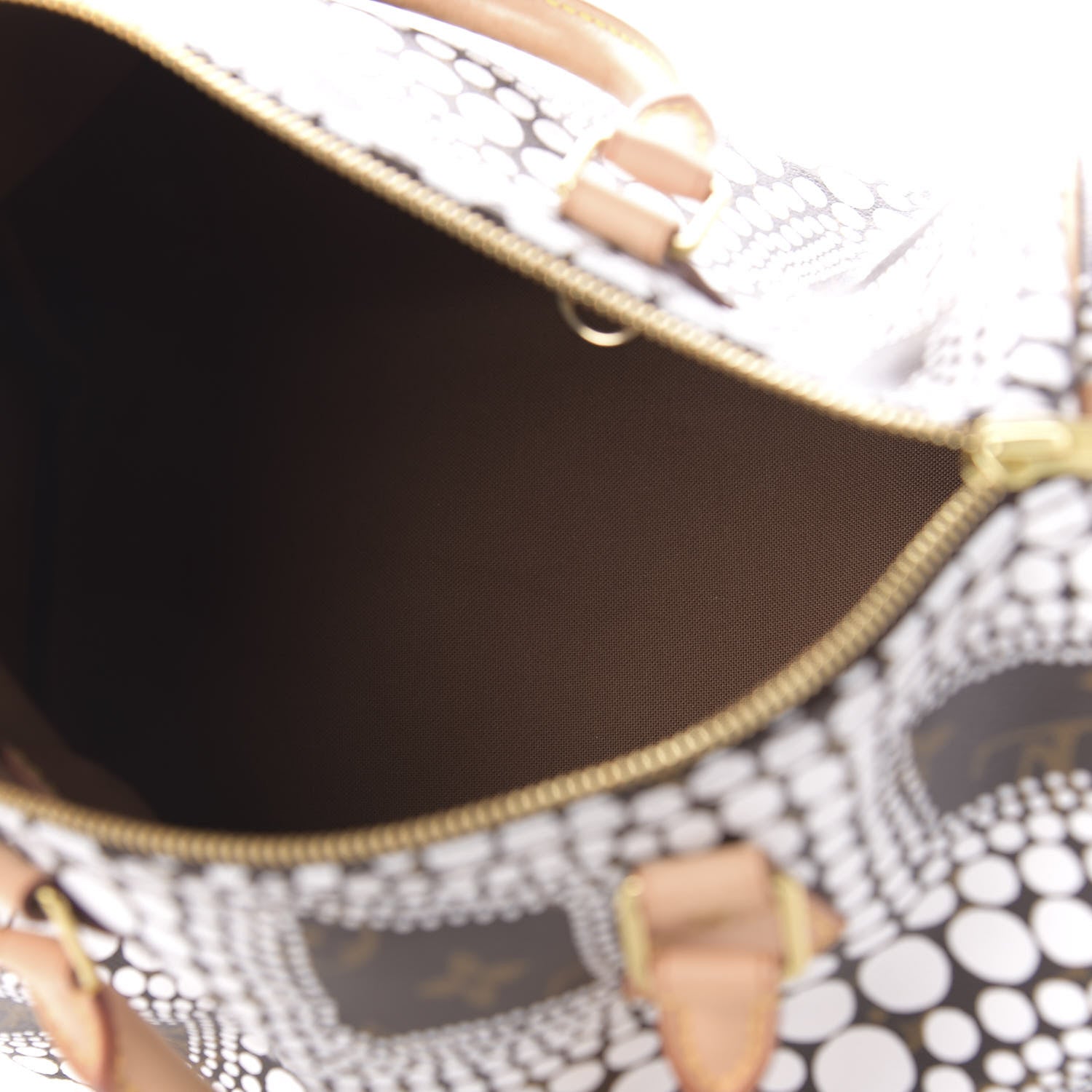 Louis Vuitton Monogram Kusama Town Speedy 30 White 5 of 10