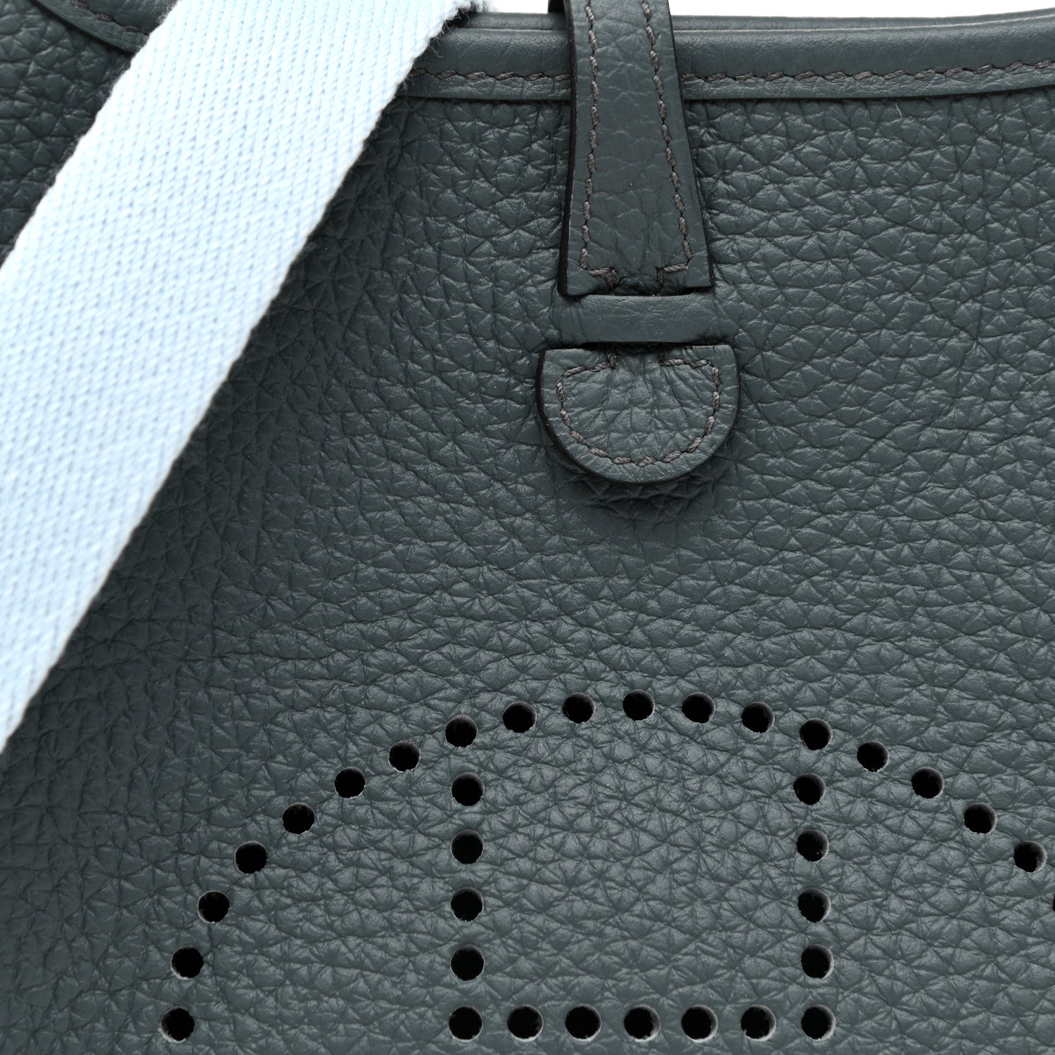 Hermes Taurillon Clemence Amazone Evelyne TPM Bleu Orage Bleu Brume 6 of 10
