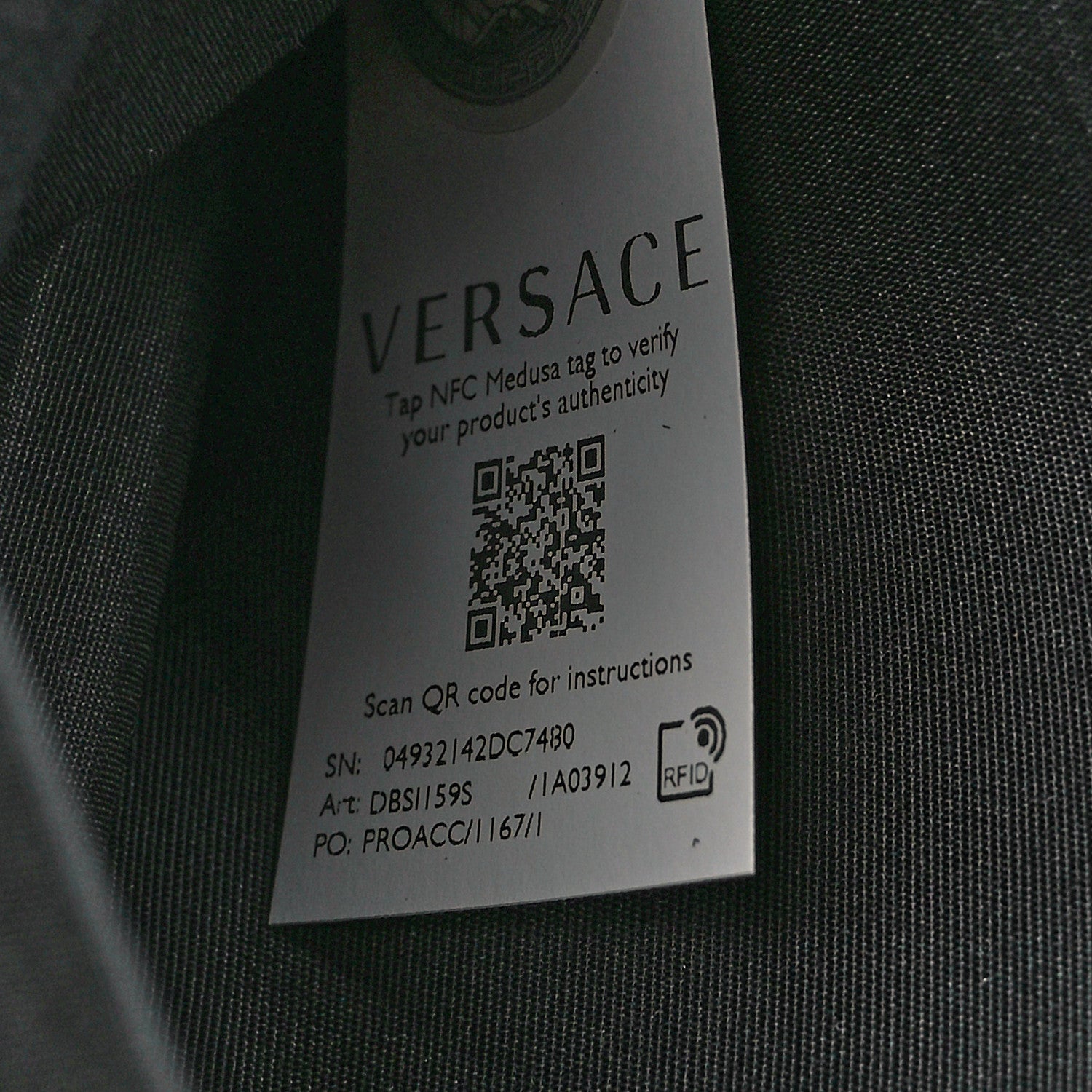 Versace Lambskin Quilted Medusa Wallet On Chain Crossbody Black 7 of 11