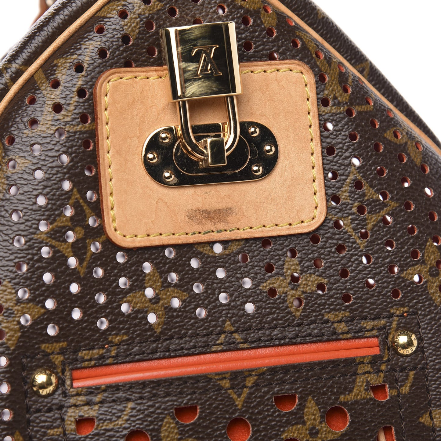 Monogram Perforated Speedy 30 Orange