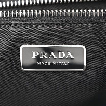 Prada Tessuto Nylon Passama Embroidered Shopping Tote Black 6 of 9