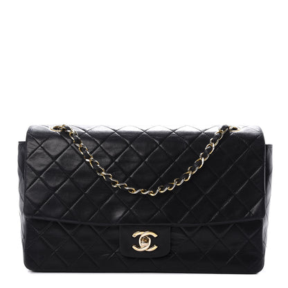 Chanel Lambskin Quilted Medium Single Flap Black 1 of 11