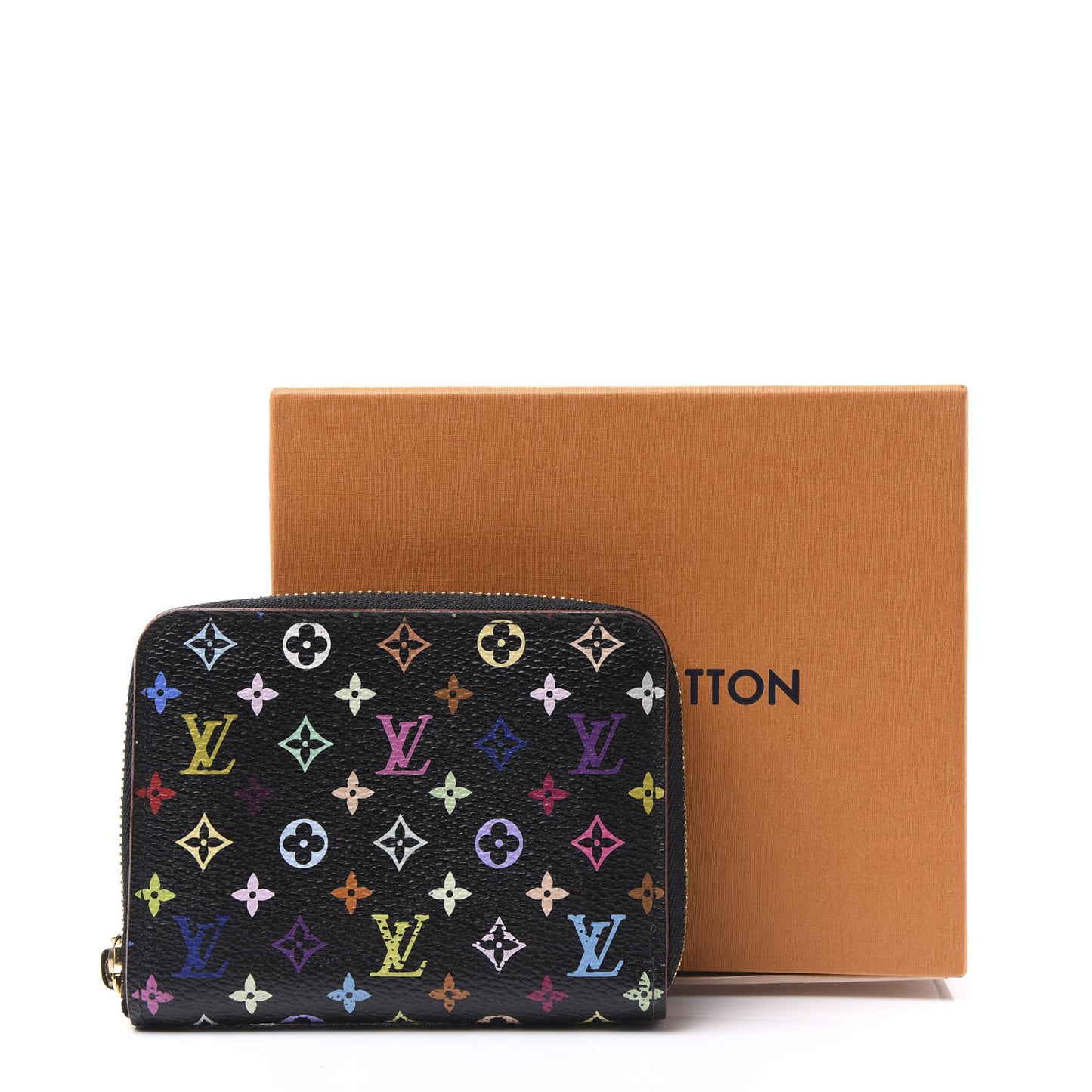 Monogram Multicolor Zippy Coin Purse Black Grenade