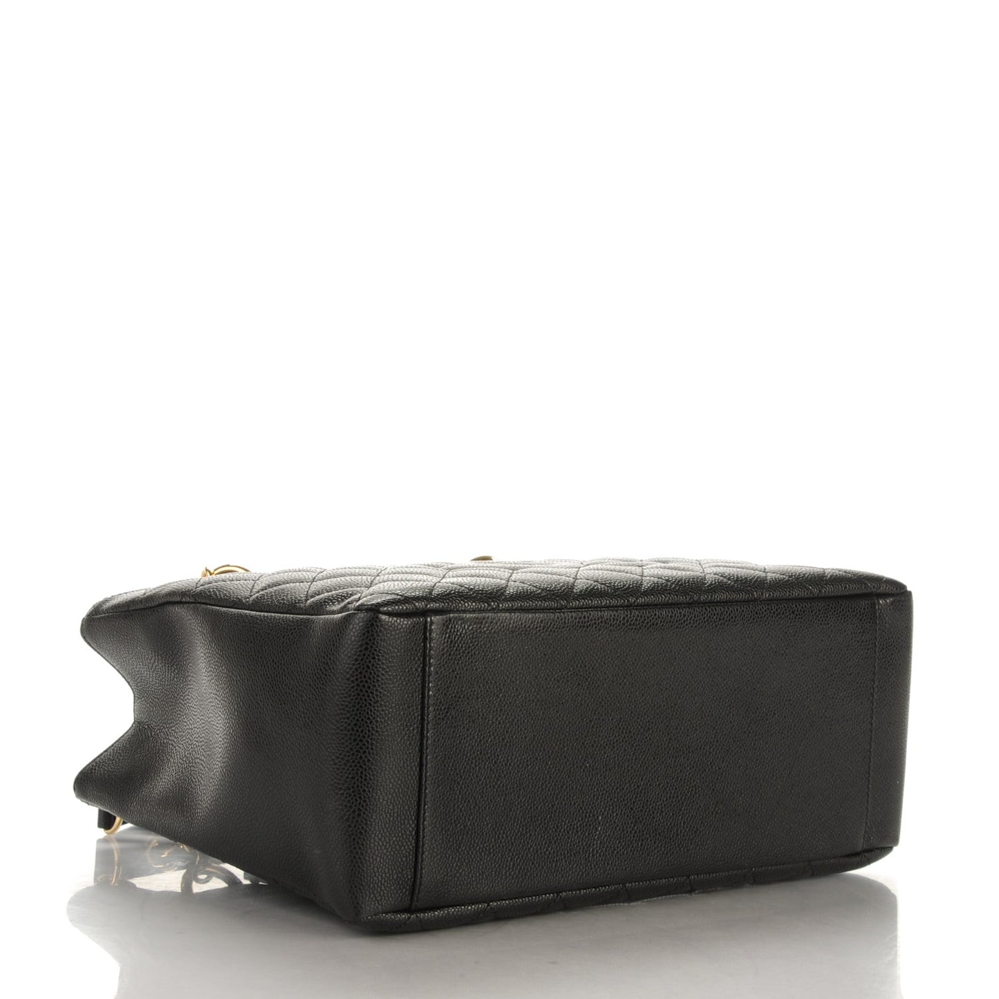 Caviar Quilted Grand Shopping Tote GST Black