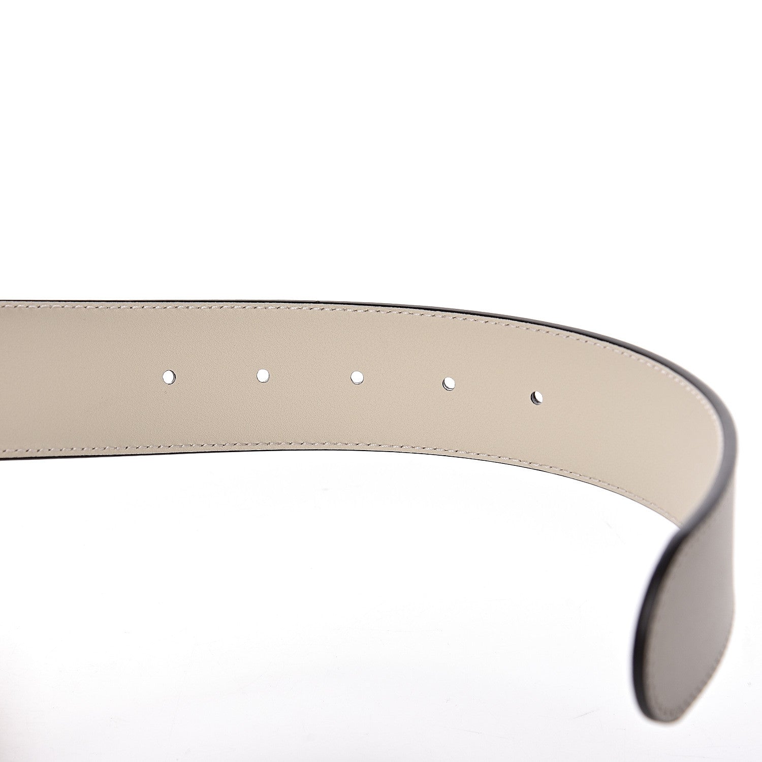 Gucci Calfskin Double G 40mm Belt 80 32 Mystic White 5 of 6