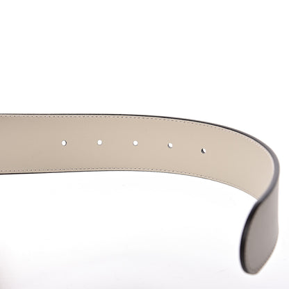 Gucci Calfskin Double G 40mm Belt 80 32 Mystic White 5 of 6