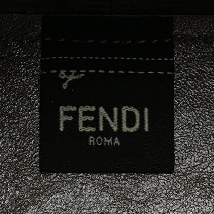 Fendi Vitello Liberty Glossy Lambskin F is Fendi Perforated Mini Mon Tresor Bucket Bag White Ice Rust Maya 6 of 8