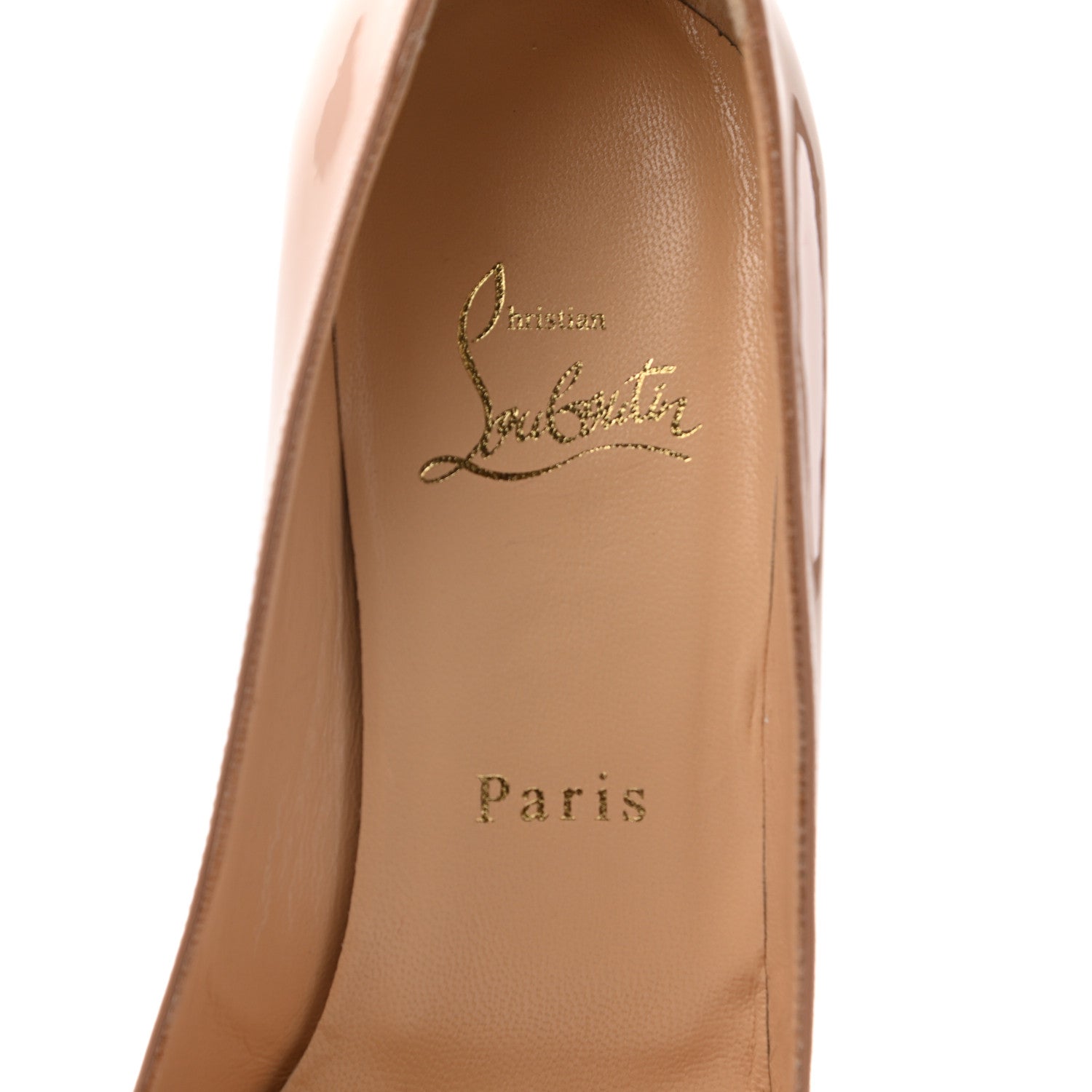 Christian Louboutin Patent Simple 85 Pumps 37.5 Nude 8 of 8