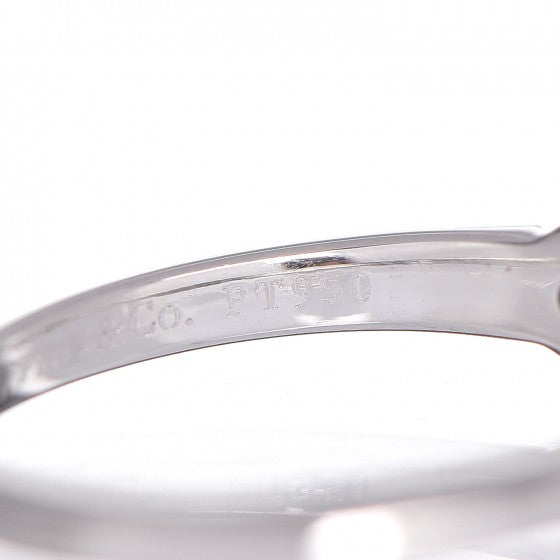 Platinum Diamond .42ct Solitaire Engagement Ring 46 3.75