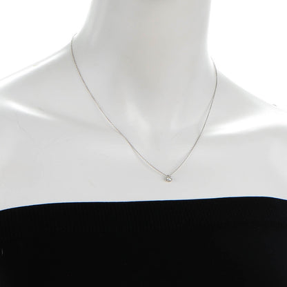Tiffany Platinum Diamond .27ct Solitaire Pendant Necklace 2 of 6