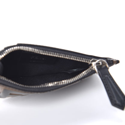 Fendi Vitello Century Bi-Color FF 1974 Embossed Coin Purse Maya Black 5 of 9