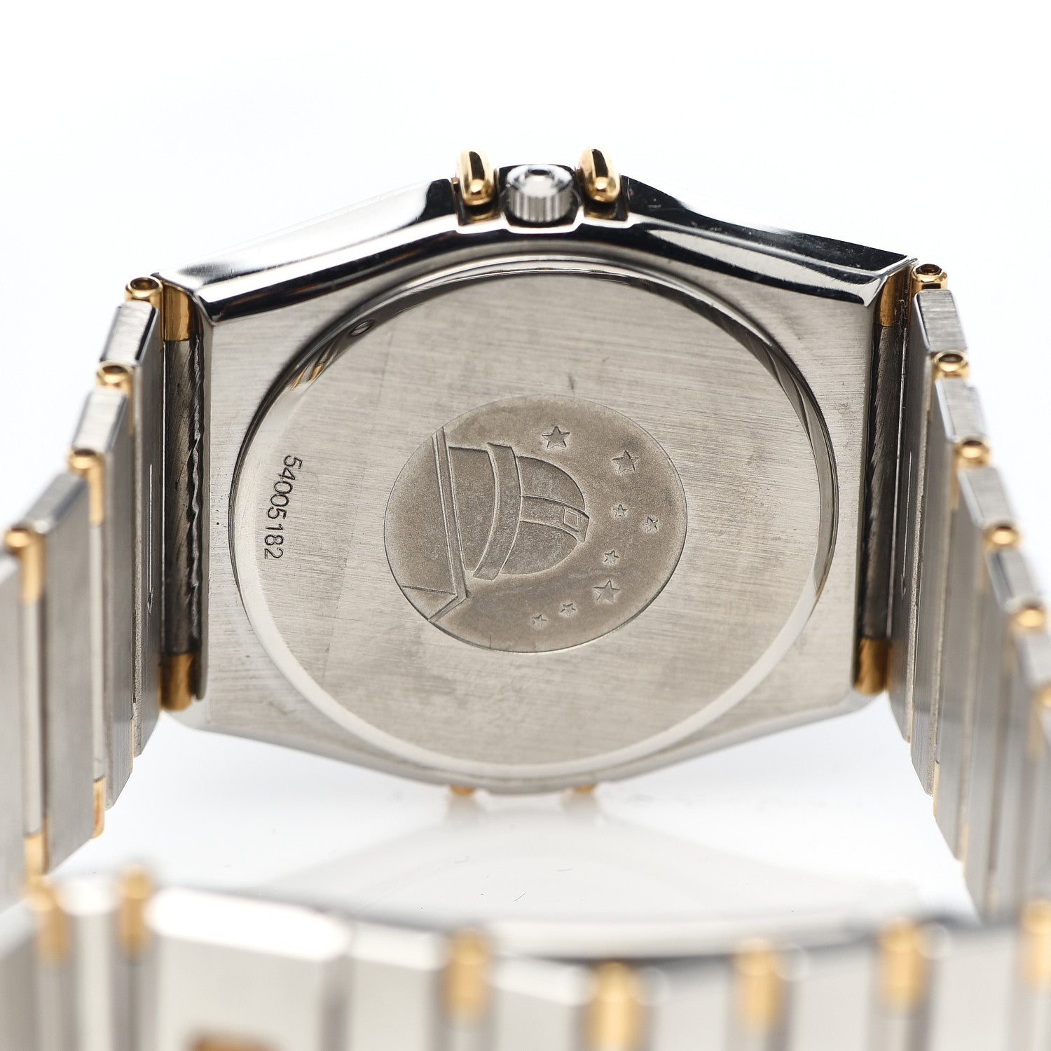 Omega Stainless Steel 18K Yellow Gold 33mm Constellation Quartz Watch Champagne 396.1075 4 of 5