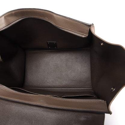 Celine Drummed Calfskin Suede Medium Trapeze Souris 5 of 9