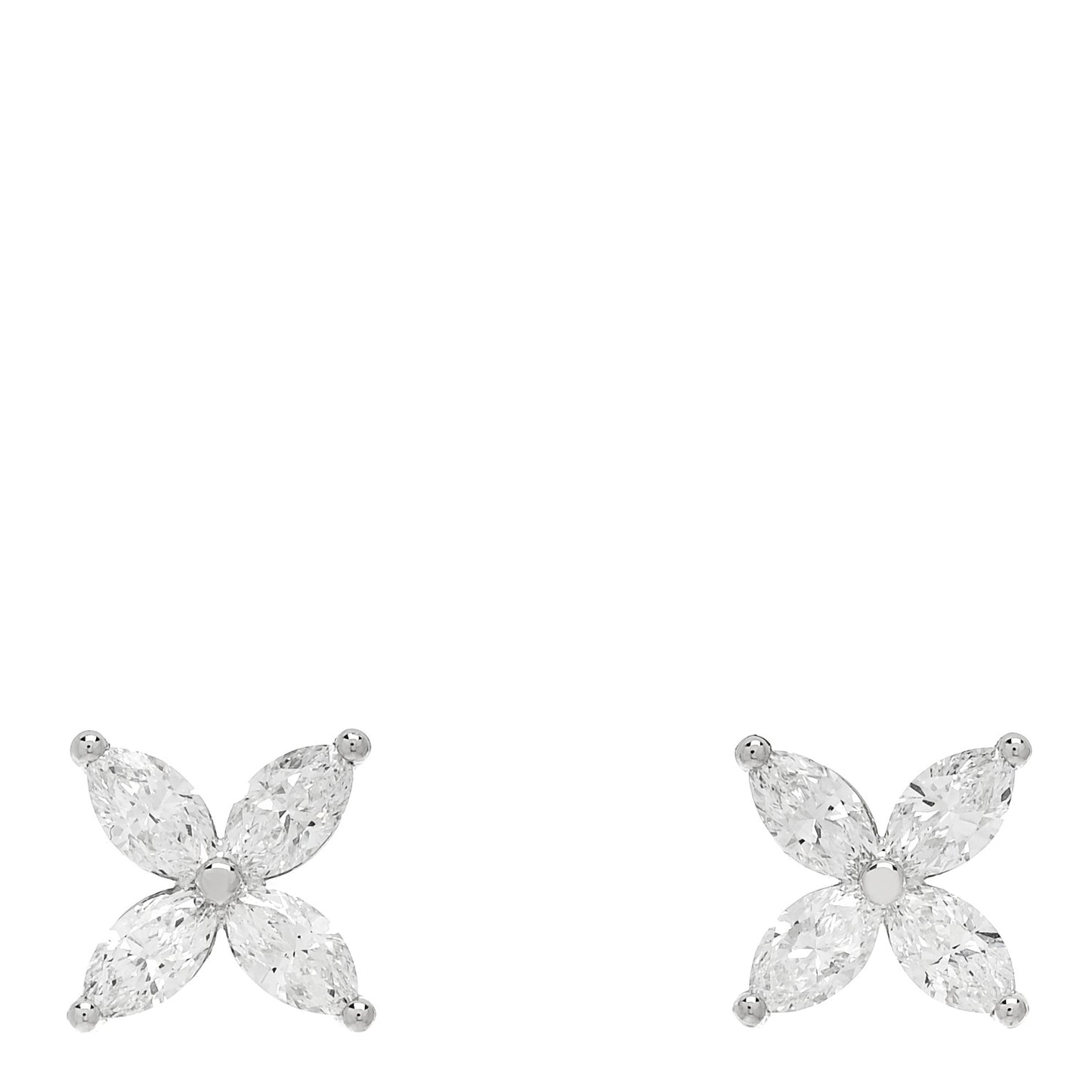 Platinum Diamond Large Victoria Earrings