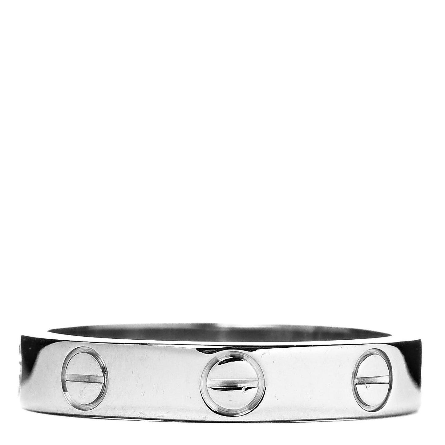 18K White Gold 3.5mm LOVE Wedding Band Ring 51 5.75