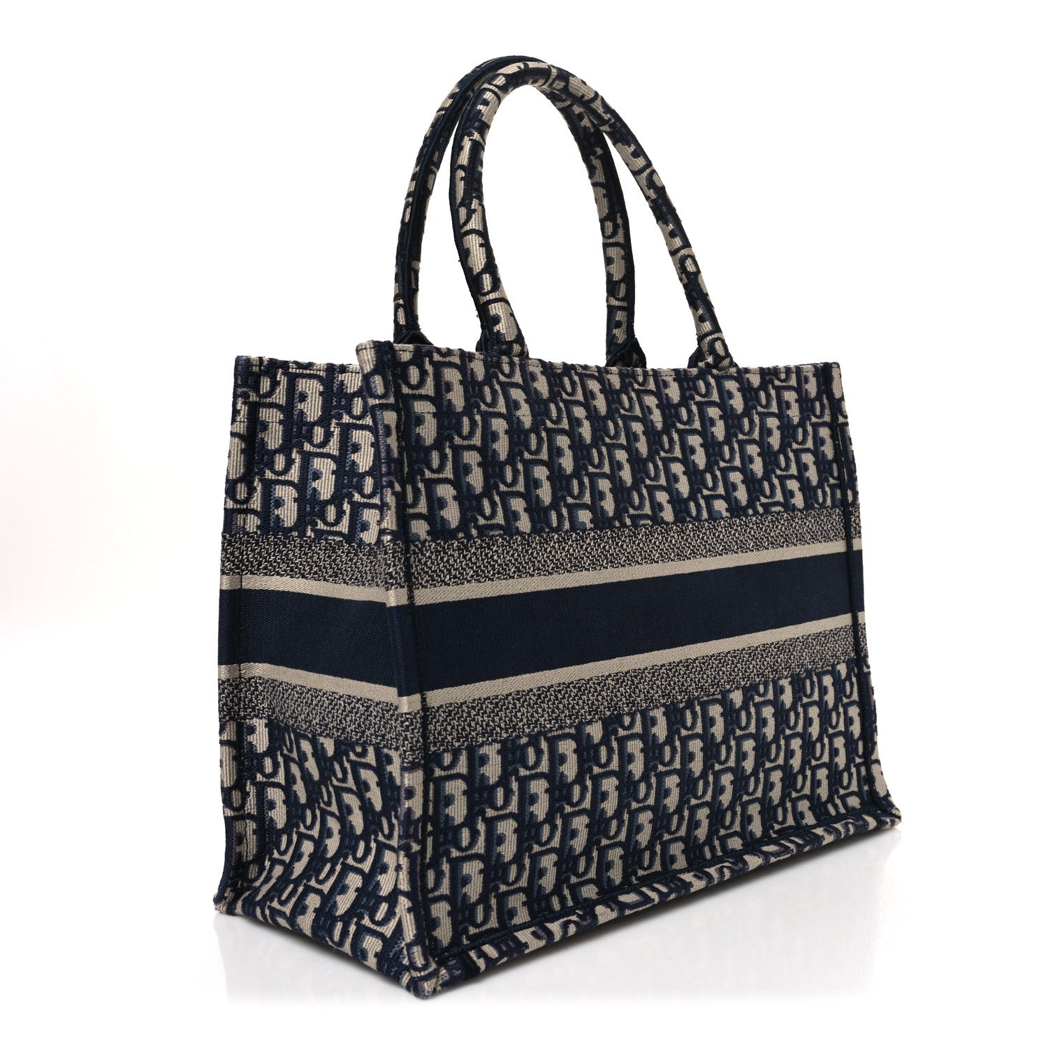 Christian Dior Oblique Medium Book Tote Blue Multicolor 3 of 10