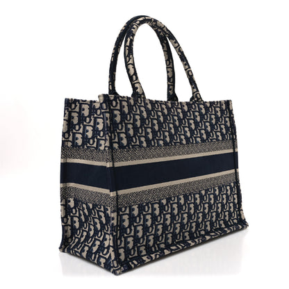 Christian Dior Oblique Medium Book Tote Blue Multicolor 3 of 10