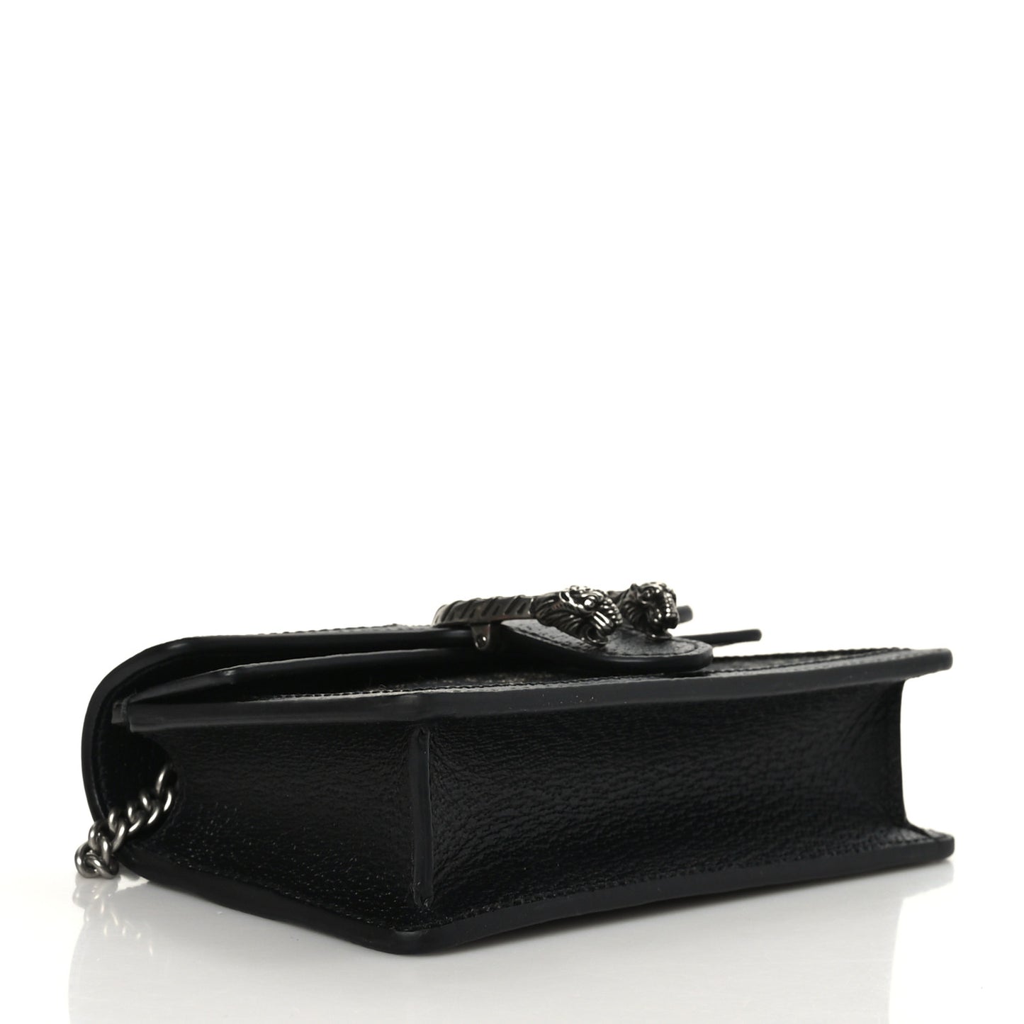Jacquard Black Denim GG Monogram Super Mini Dionysus Shoulder Bag Black Ivory