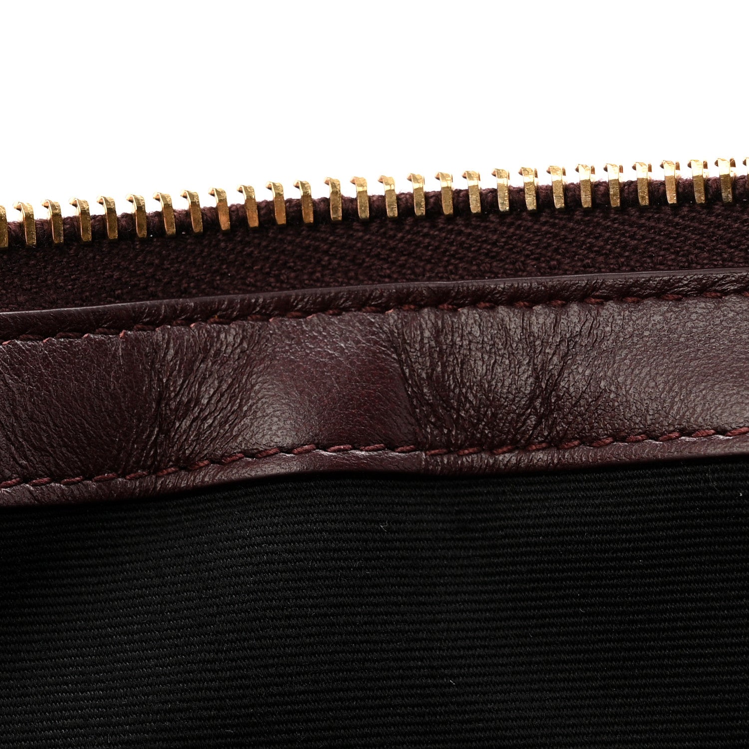 Saint Laurent Calfskin Matelasse Chevron Monogram Document Holder Amaranto 7 of 9