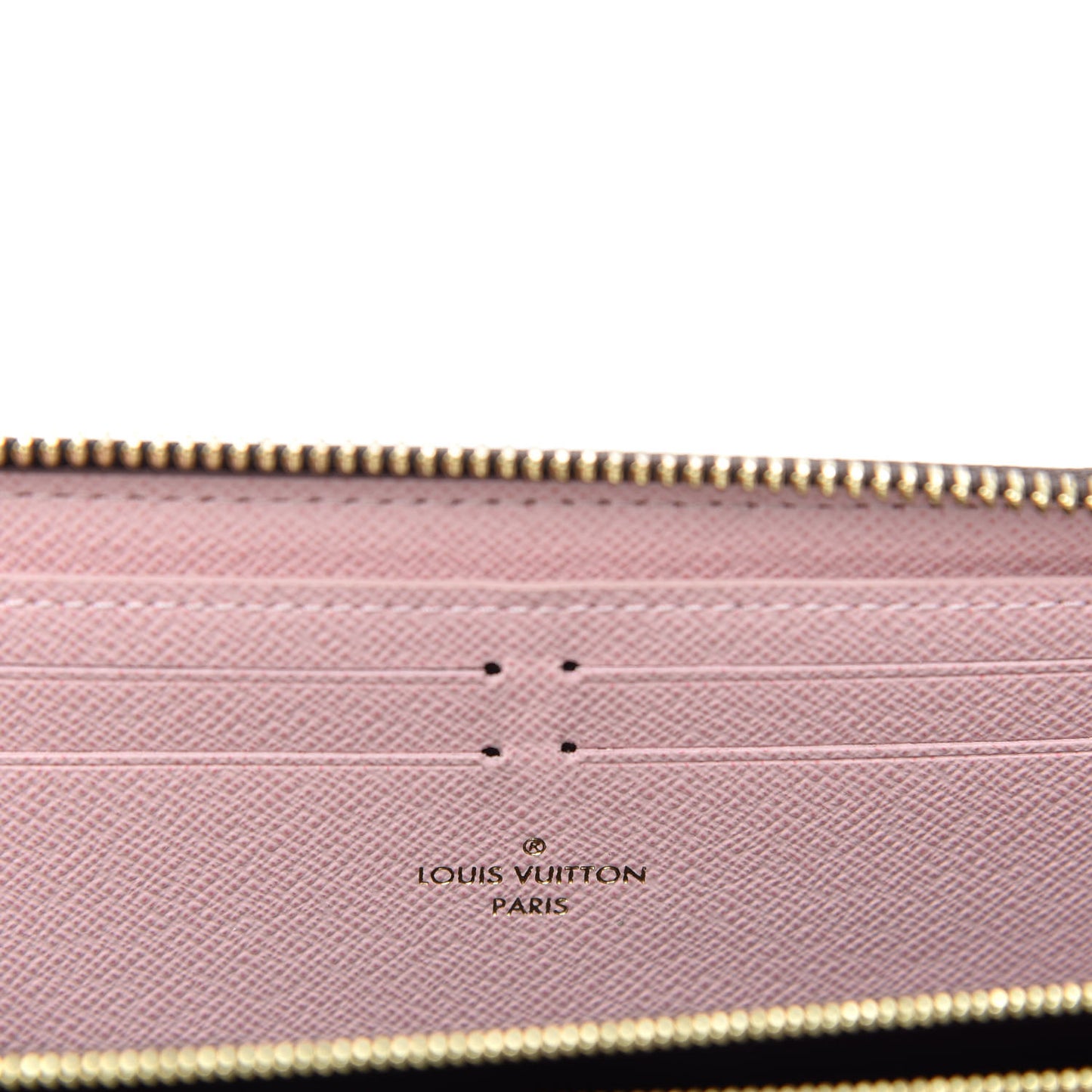 Monogram Clemence Wallet Rose Ballerine