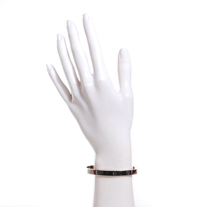 Cartier 18K White Gold LOVE Cuff Bracelet 20 2 of 5