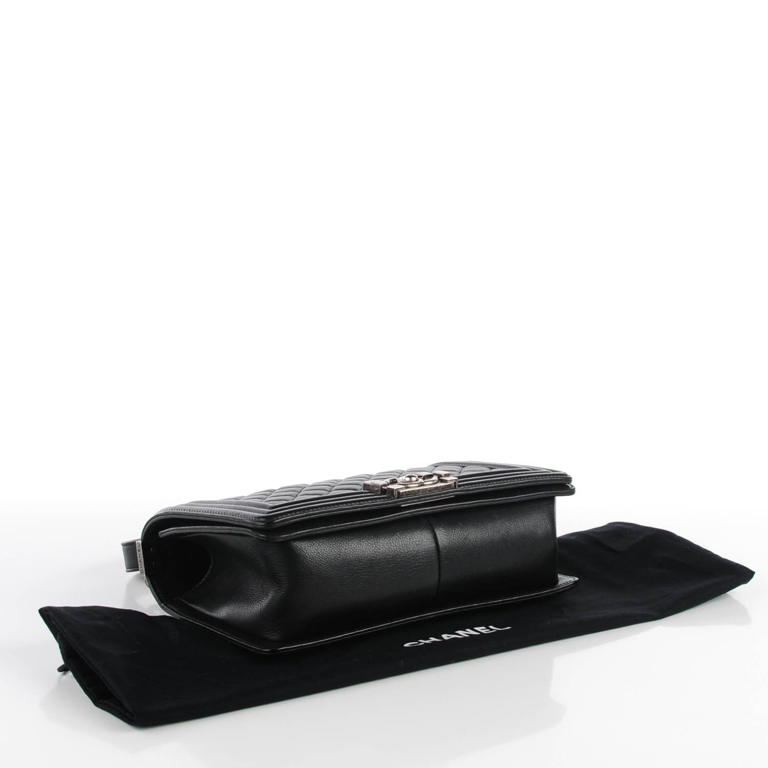 Chanel Calfskin Quilted Medium Boy Flap Black 4 of 8