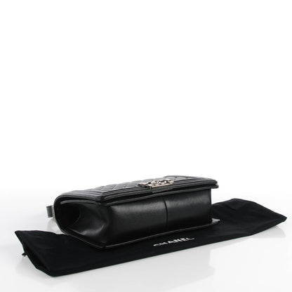 Chanel Calfskin Quilted Medium Boy Flap Black 4 of 8