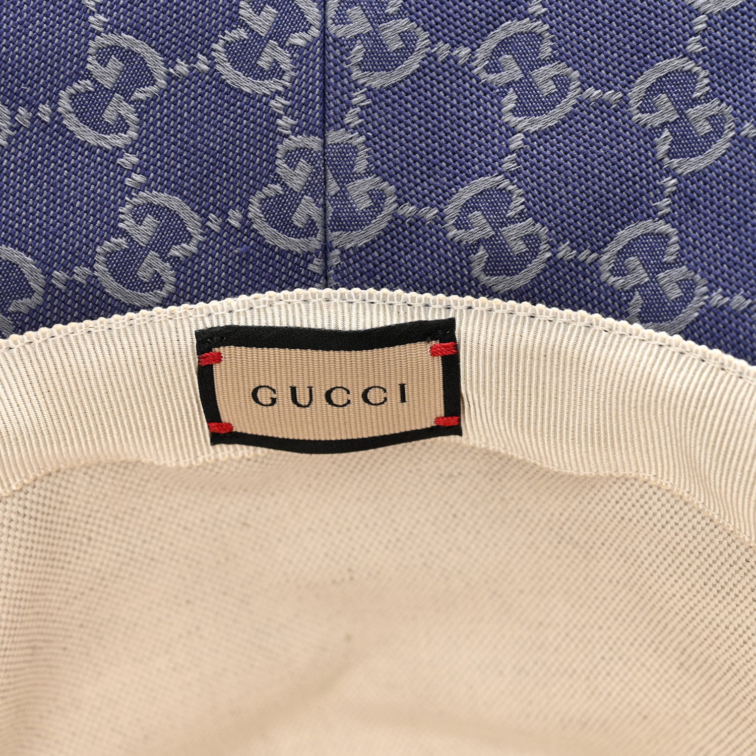 Gucci Denim GG Monogram Brim Hat M Blue 8 of 9