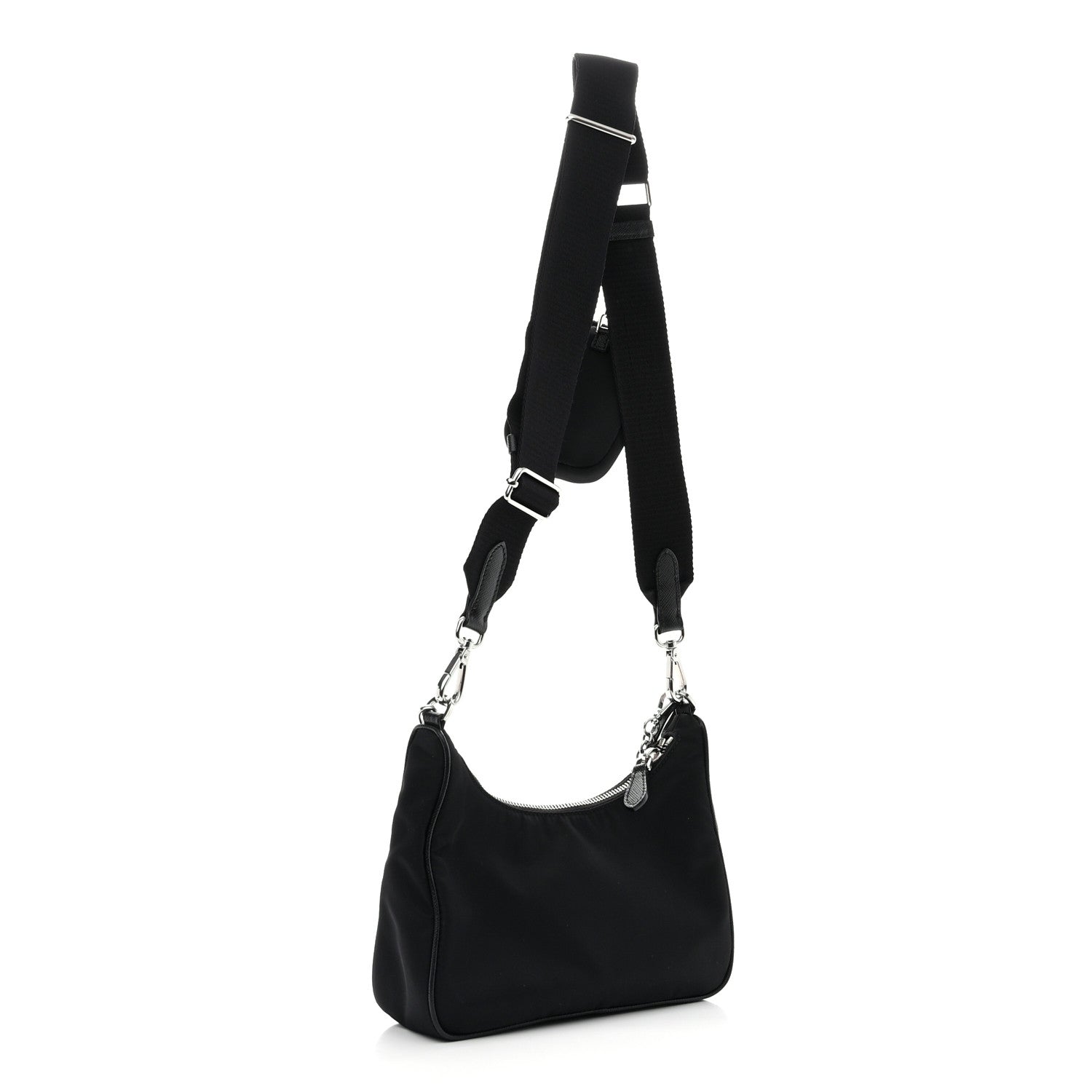 Prada Nylon Re-Edition 2005 Shoulder Bag Black 2 of 10