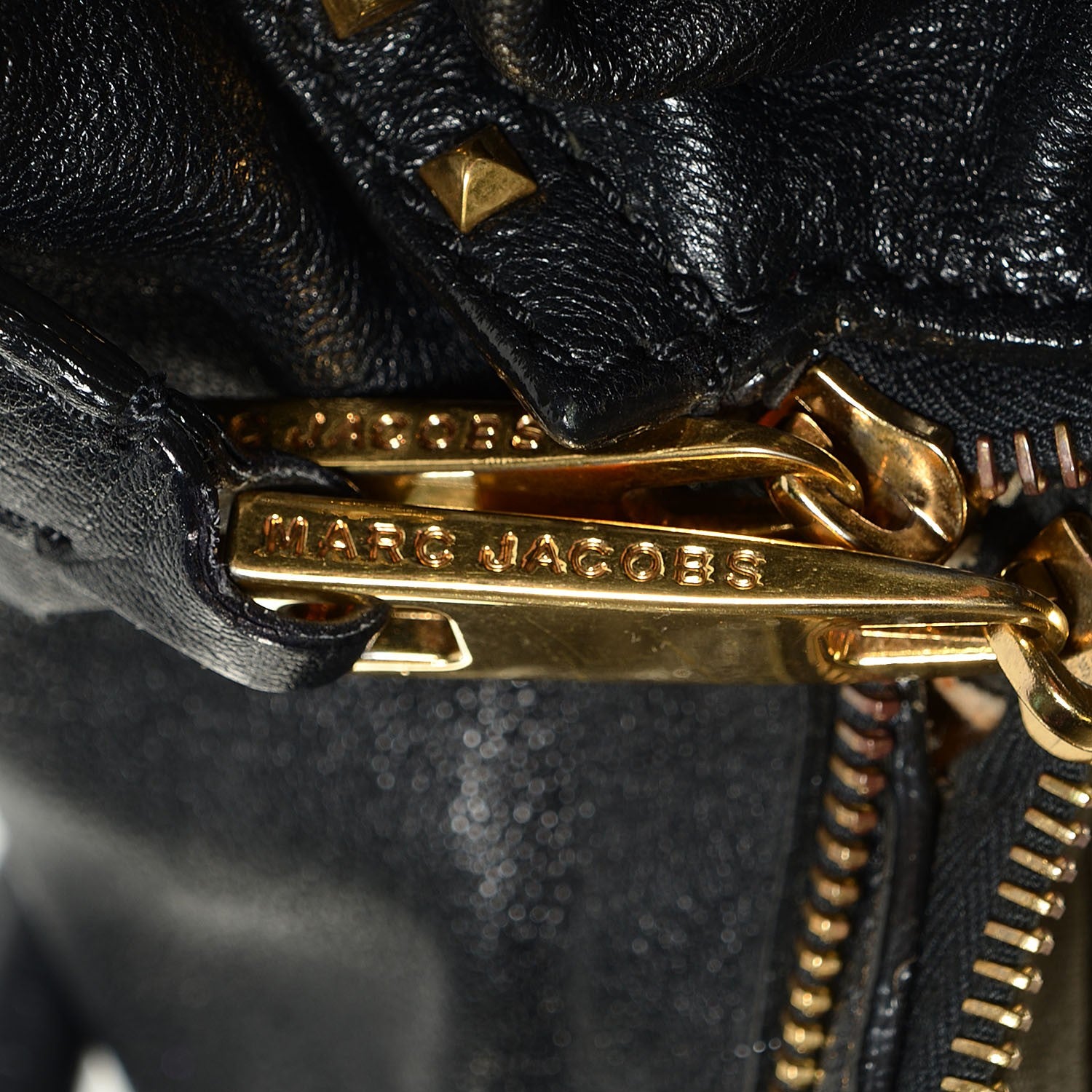 Marc Jacobs Lambskin Paradise Rio Satchel Black 9 of 11