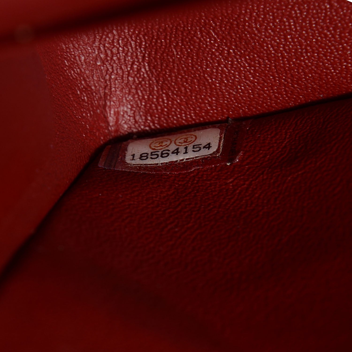 Chanel Caviar Quilted Medium Double Flap Red 8 of 9