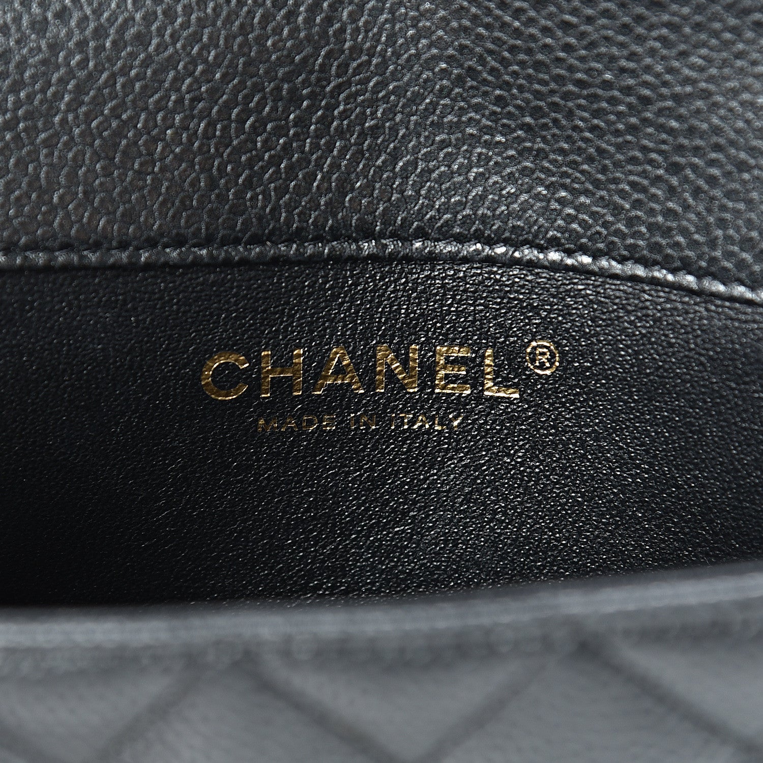 Chanel Metallic Caviar Quilted Extra Mini Flap Black 6 of 12