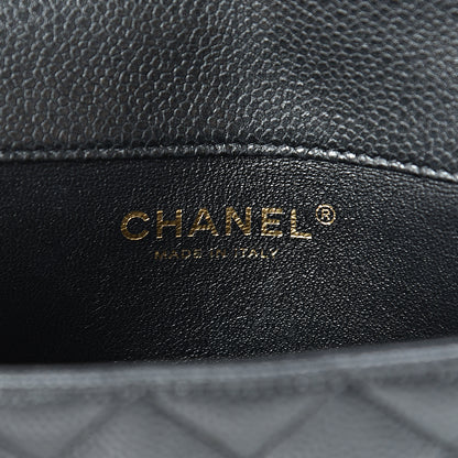 Chanel Metallic Caviar Quilted Extra Mini Flap Black 6 of 12