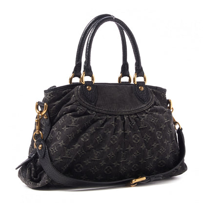 Louis Vuitton Denim Neo Cabby MM Black 3 of 8