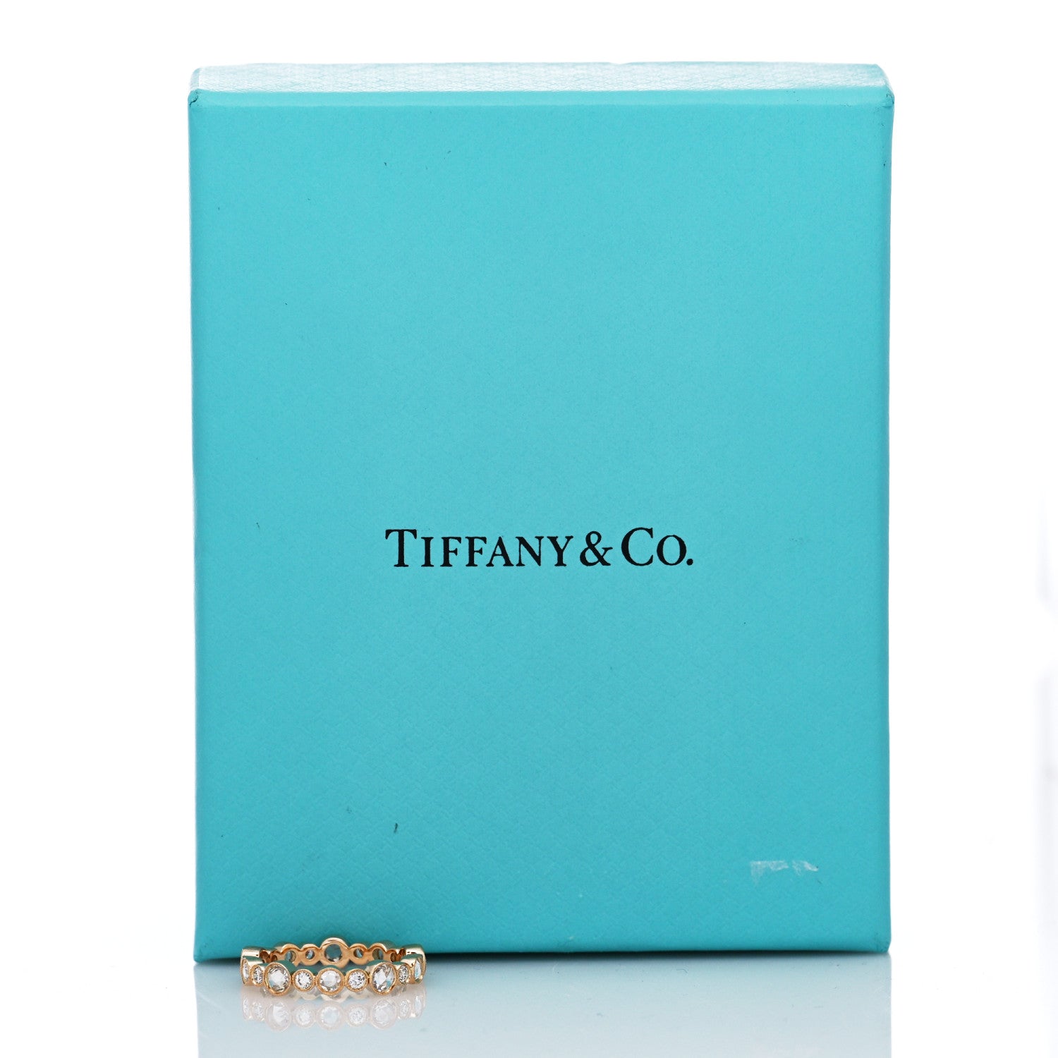 Tiffany 18K Rose Gold Diamond Narrow Cobblestone Band Ring 50 5.25 9 of 10
