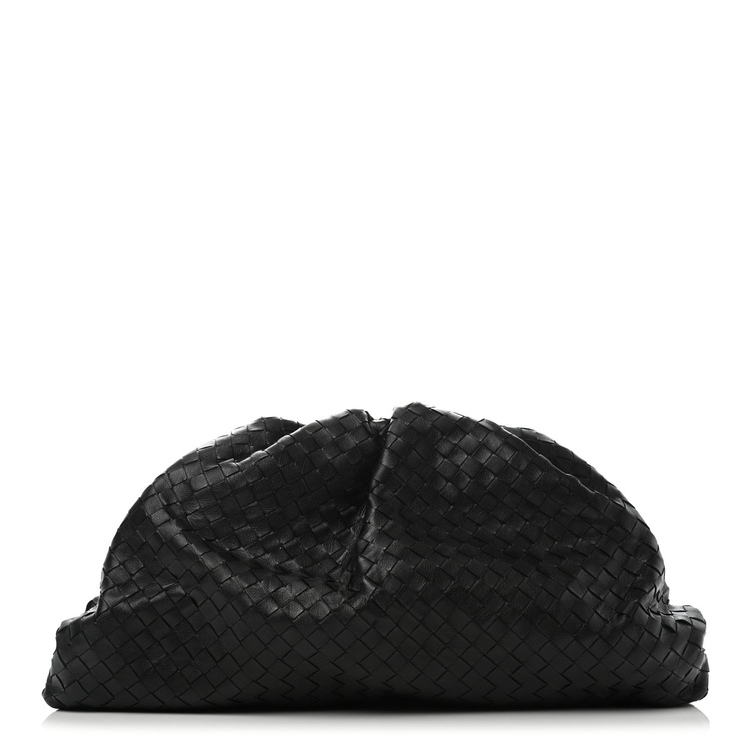 Bottega Veneta Nappa Maxi Intreccio The Pouch Oversized Clutch Black 1 of 10
