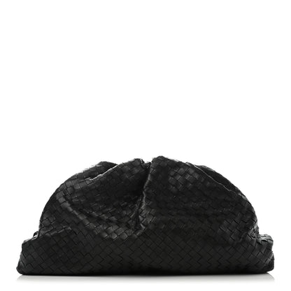 Bottega Veneta Nappa Maxi Intreccio The Pouch Oversized Clutch Black 1 of 10