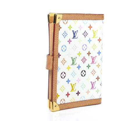 Louis Vuitton Monogram Multicolor Small Ring Agenda Cover White 2 of 5
