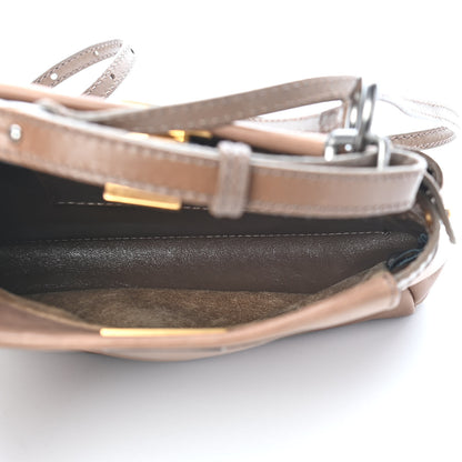 Fendi Vitello Saddle Mini Peekaboo Iconic Satchel Dove 6 of 10