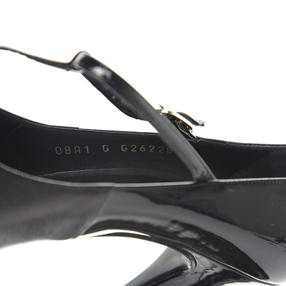 Chanel Patent Lambskin Mary Jane Pump 36 Black 7 of 9
