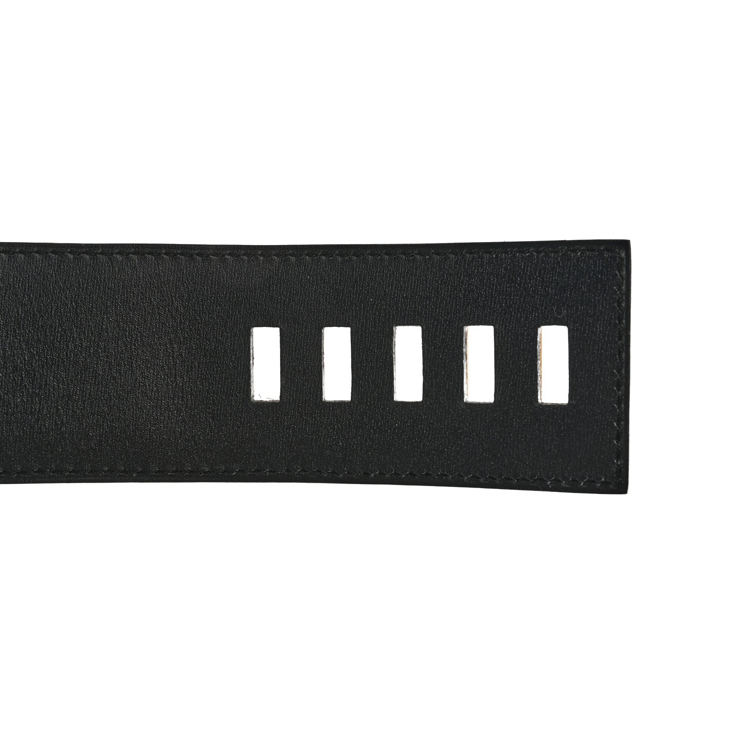 Hermes Shiny Porosus Crocodile Collier De Chien CDC Belt 70 Black 3 of 7
