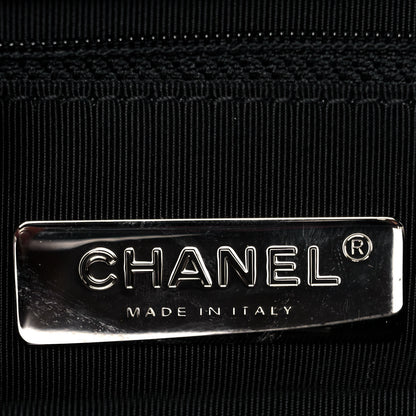 Chanel Glossy Calfskin Quilted Medium Chanel 19 Flap White Black 5 of 9