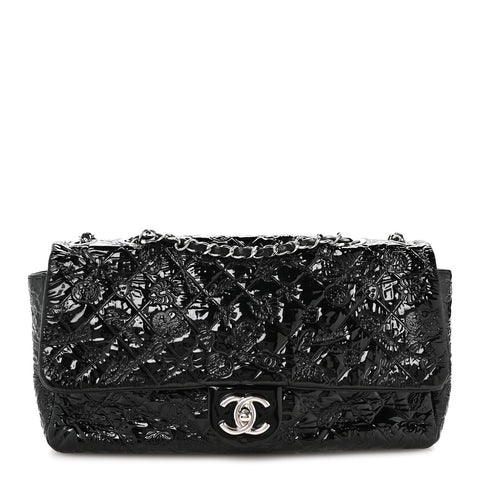 Patent Large Lucky Symbols Flap Black