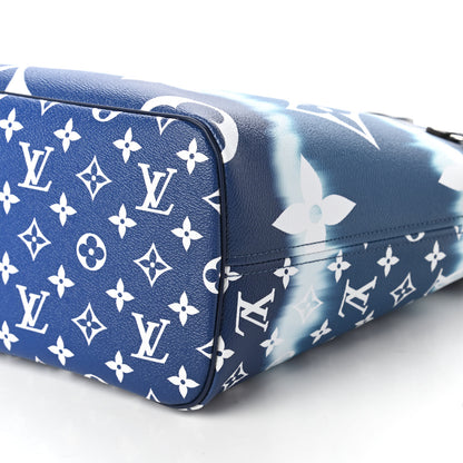 Louis Vuitton Monogram Escale Neverfull MM Blue 7 of 11